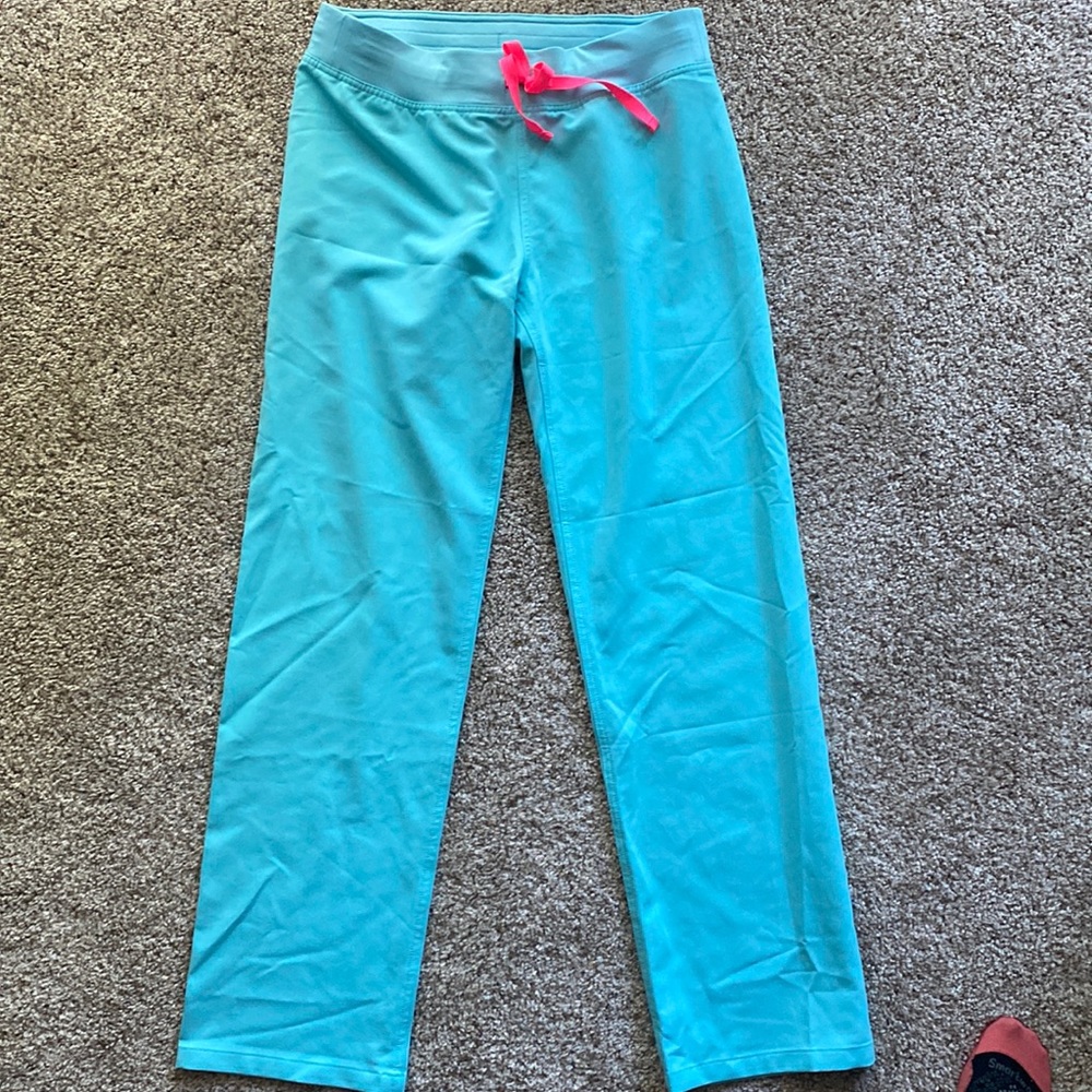 Figs Livingston Tall Scrub Pants Neon Blue